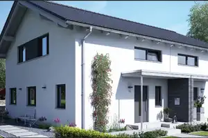 Hochwertige Doppelhaushälfte mit ca. 122 m² Wohnfläche auf 437 m² Grundstück in Steinhöring zu verka – Hintsberg x, 85643 Ebersberg (Kreis) – Vorschaubild 1