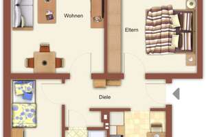 Ihr neues Zuhause! helle 3-Zimmer-Wohnung in Mönchengladbach Rheindahlen – Gerkerather Weg 10, 41179 Rheindahlen-Mitte, Mönchengladbach – Vorschaubild 3