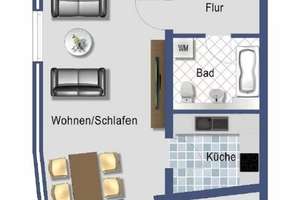 Erdgeschoßwohnung -  1,5 Zimmer mit Tiefgaragenstellplatz – Die vollständige Adresse der Immobilie erhältst du vom Anbieter., 39108 Stadtfeld Ost, Magdeburg – Vorschaubild 15