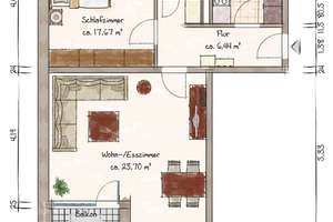 Ihre neue Kapitalanlage! 2 Zimmer Eigentumswohnung mit Loggia in Bemerode – Die vollständige Adresse der Immobilie erhältst du vom Anbieter., 30539 Bemerode, Hannover – Vorschaubild 11