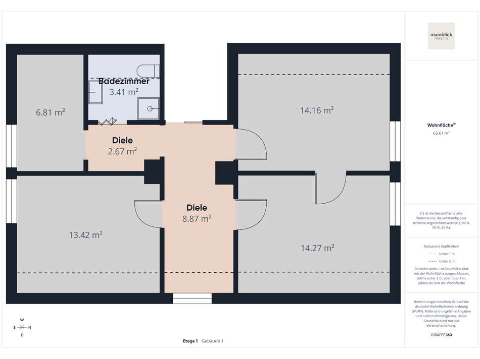 Grundriss Obergeschoss