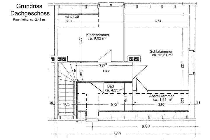 Grundriss Dachgeschoss