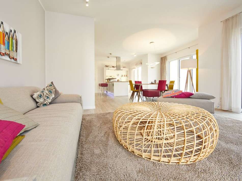 Wohnzimmer und Esszimmer