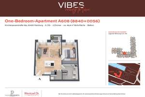 Stilvolles One-Bedroom-Apartment mit Balkon - Wentzel Dr. – Kirchenpauerstraße 15a, 20457 HafenCity, Hamburg – Vorschaubild 12