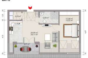 WE 8: Perfekt für Singles! Ideal geschnittene Dachgeschosswohnung mit Balkon! – Die vollständige Adresse der Immobilie erhältst du vom Anbieter., 40627 Unterbach, Düsseldorf – Vorschaubild 3