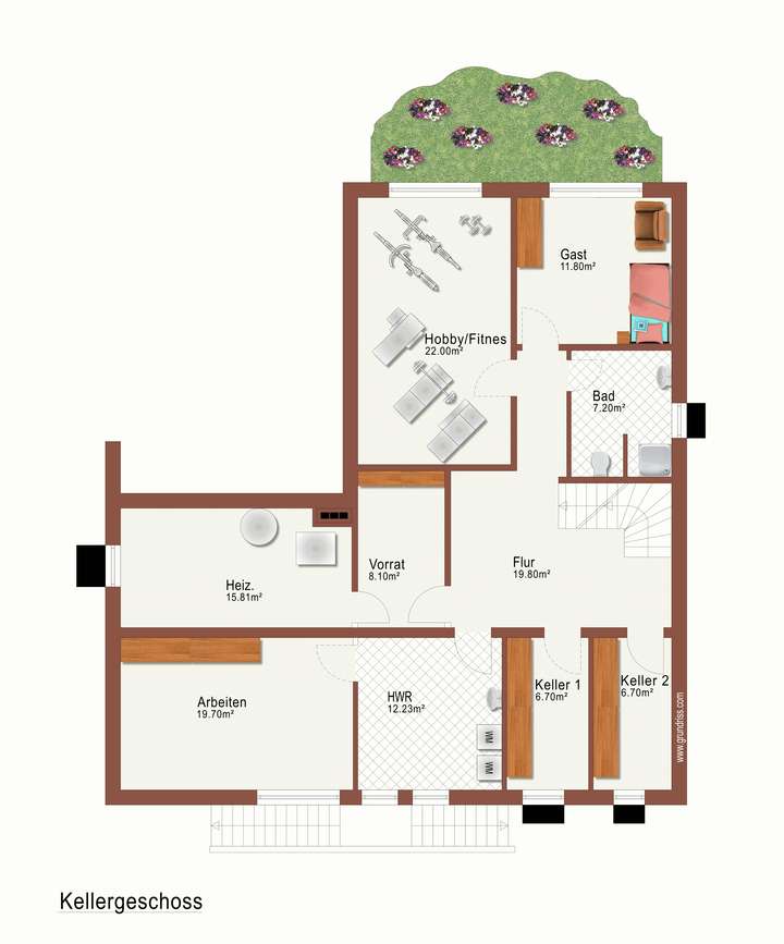 Grundriss Untergeschoss