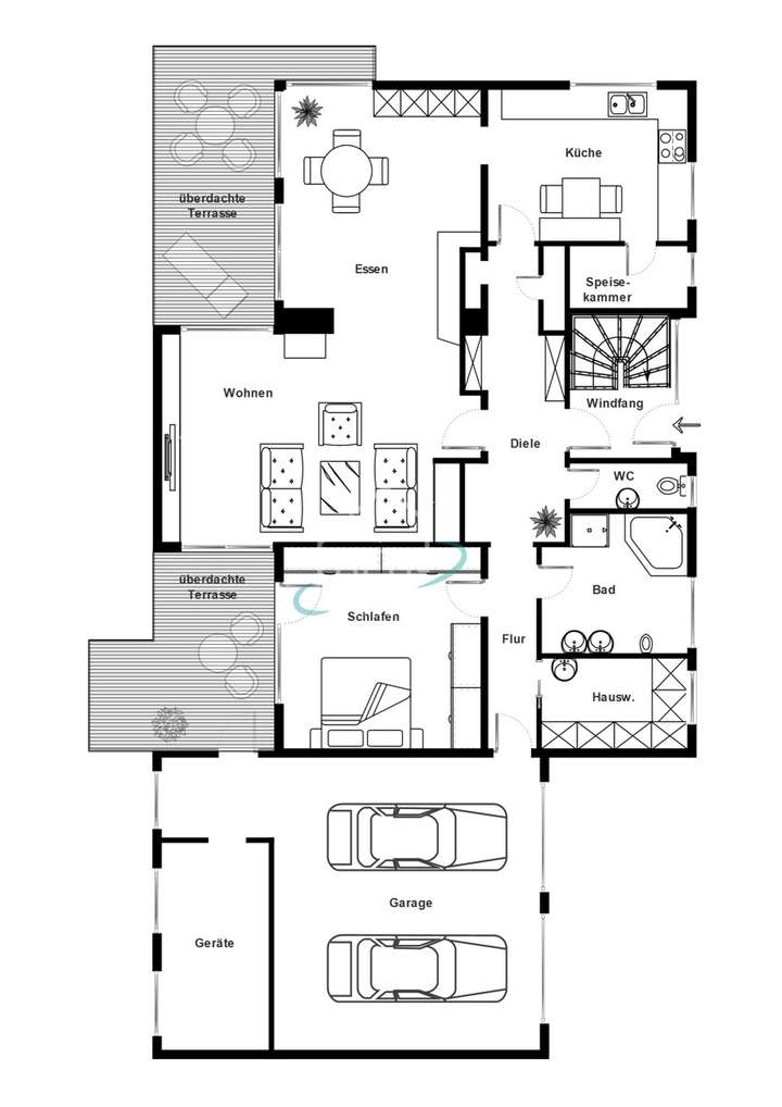 Grundriss Erdgeschoss