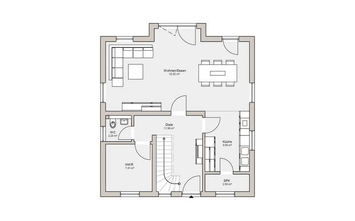 Grundriss Erdgeschoss