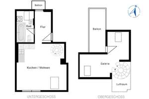 Bezugsfrei & besonders: 1,5-Zimmer-Dachwohnung mit Galerie und Balkon – Die vollständige Adresse der Immobilie erhältst du vom Anbieter., 4179 Leutzsch, Leipzig – Vorschaubild 26