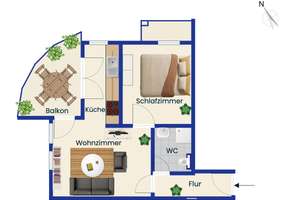 Attraktive, vermietete 2-Zimmer-Wohnung mit Balkon und Tiefgarage in Dresden-Bühlau – 1324 Bühlau/Weißer Hirsch, Dresden – Vorschaubild 14