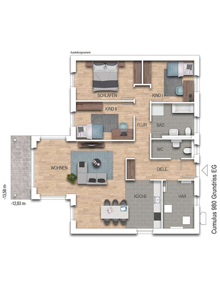 Immobilie in Rhaunen - Landhaus Bungalow in schlüsselfertiger Massivbauweise im Neubaugebiet! - Bild 4
