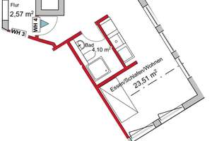 Möbliertes 1-Zimmer-Apartment in Stuttgart-Hedelfingen - frisch renoviert & clever geschnitten – Gärtnerstraße 16, 70329 Hedelfingen (Ortsteil), Stuttgart – Vorschaubild 6