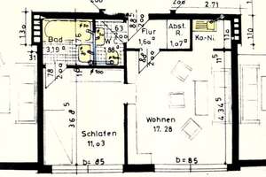 2-Zimmer-Wohnung mit PKW-Stellplatz in Senne