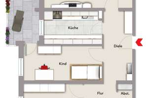 Wohnen mit Wohlfühlfaktor: Helle Eigentumswohnung mit Loggia, TG-Stellplatz und viel Potenzial! – Die vollständige Adresse der Immobilie erhältst du vom Anbieter., 76149 Neureut, Karlsruhe – Vorschaubild 16