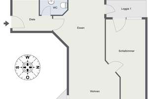 Helle 2-Zimmer-Wohnung mit 2 Loggien - ideal für Eigennutzer und Kapitalanleger – Die vollständige Adresse der Immobilie erhältst du vom Anbieter., 93053 Kasernenviertel, Regensburg – Vorschaubild 6
