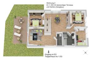 Helle 4-Zi-Gartenwhg. m. großer Terrasse & Garten! – Anisweg 2, 38446 Steimker Berg, Wolfsburg – Vorschaubild 9