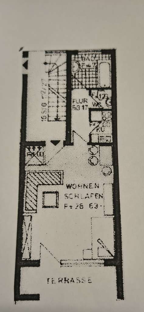 Immobilie in Schriesheim - 1-Zimmer Wohnung mit Balkon und Garage in Schriesheim - Bild 1