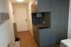 KOMPLETT MÖBLIERT: München Attraktives 1-Zi.-Apartment mit EBK- für Studenten, Auszubildende – Landsberger Str. 441, 81241 Am Westbad, München – Vorschaubild 1