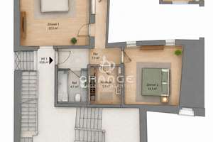 ***2-ZIMMER-WOHNUNG IM HERZEN DER ALTSTADT! 2er WG möglich!*** – Die vollständige Adresse der Immobilie erhältst du vom Anbieter., 93047 Innenstadt, Regensburg – Vorschaubild 2