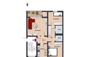 Schöne Wohnung sucht neuen Mieter // 2. OG rechts – Cottbuser Str. 24, 38444 Westhagen, Wolfsburg – Vorschaubild 11