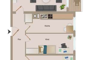 Gut geschnittene Dreizimmerwohnung mit Balkon, Keller- und Bodenraum. Fahrstuhl im Haus – Die vollständige Adresse der Immobilie erhältst du vom Anbieter., 23554 Sankt Lorenz Nord, Lübeck – Vorschaubild 12