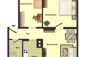 Gemütliche 3-Zimmer-Wohnung in Hamm Herringen – Albert-Funk-Straße 126, 59077 Herringen, Hamm – Vorschaubild 2