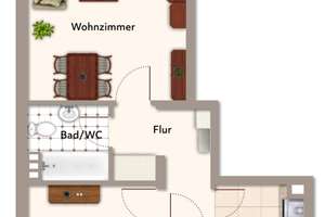 Flexibel nutzbar...renovierungsbed. 2-Zi.-ETW in Alterlangen – Die vollständige Adresse der Immobilie erhältst du vom Anbieter., 91056 Heiligenloh, Erlangen – Vorschaubild 2