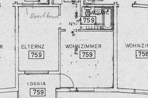 Parkstadt / Bogenhausen:  WG-geeignete 2 -Zimmer Wohnung mit Loggia und traumhafter Aussicht – Buschingstr. 69, 81677 Parkstadt, München – Vorschaubild 15