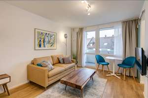 Möbliert: Modernes Apartment in günstiger Lage – Die vollständige Adresse der Immobilie erhältst du vom Anbieter., 80807 Milbertshofen, München – Vorschaubild 1