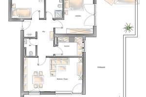 Große Dachterrassenwohnung mit Weitblick inbester Lage im Augsburger Westen – Die vollständige Adresse der Immobilie erhältst du vom Anbieter., 86156 Kriegshaber, Augsburg – Vorschaubild 19