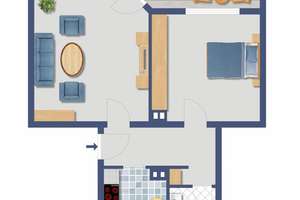 Schöne 2-Zimmer-Wohnung mit Balkon in Essen-Dellwig – Wertstraße 12, 45357 Dellwig, Essen – Vorschaubild 8