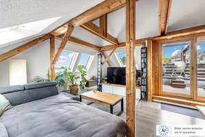 Wohnen mit Charakter! Großzügige Maisonettewohnung mit Sonnenterrasse und herrlichem Weitblick