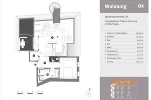 Stilvoll moderne 2-Zimmer-Dachgeschosswohnung mit Aufzug in ruhiger Lage | Provisionsfrei – Weidmannstraße 2a, 4135 Neustadt-Neuschönefeld, Leipzig – Vorschaubild 4