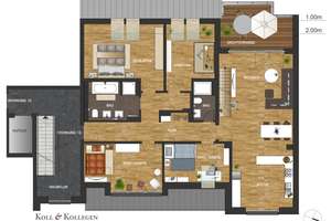 Penthouse als Maisonette mit Galerie und Süd-West Dachterrasse, Aufzug und Tiefgarage – Kronenstrasse 15, 30161 Oststadt, Hannover – Vorschaubild 4
