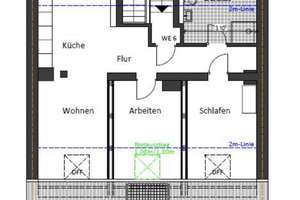 Wohnen mit Charakter: 3-Zimmer-Dachgeschosswohnung in Benrath – Börchemstrasse 13, 40597 Benrath, Düsseldorf – Vorschaubild 2