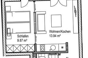 Hier macht wohnen Spaß: praktische 2-Zimmer-Wohnung mit EBK und Duschbad in zentraler Lage – Prager Straße 14, 4103 Zentrum-Südost, Leipzig – Vorschaubild 7