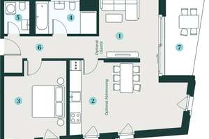 Variable 2 bis 2,5-Zimmer-Wohnung mit vielseitigen Nutzungsmöglichkeiten – Schützenplatz 8, 1067 Wilsdruffer Vorstadt/Seevorstadt-West, Dresden – Vorschaubild 3