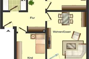 Demnächst frei! 3-Zimmer-Wohnung in Osnabrück-Schinkel-Ost mit Balkon – Belmer Straße 179, 49084 Schinkel-Ost, Osnabrück – Vorschaubild 2