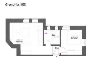 Geschmackvolle 2-Zimmer-Wohnung mit geh. Innenausstattung in Ulm – Die vollständige Adresse der Immobilie erhältst du vom Anbieter., 89073 Mitte, Ulm – Vorschaubild 2