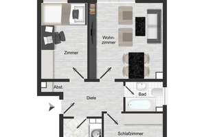 Beliebtes Rodenkirchen: 3-Zimmer im Erdgeschoss mit großem Balkon, Gartenblick & TG-Stellplatz – Die vollständige Adresse der Immobilie erhältst du vom Anbieter., 50996 Rodenkirchen (Ortsteil), Köln – Vorschaubild 18