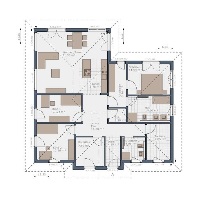 Grundriss Erdgeschoss