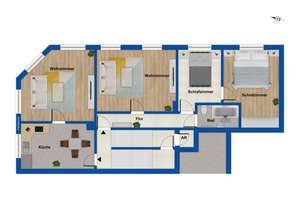 Denkmalschutz: Maisonette-Wohnung mit Potenzial und großzügigem Raumangebot in Wuppertal-Elberfeld – Die vollständige Adresse der Immobilie erhältst du vom Anbieter., 42105 Elberfeld, Wuppertal – Vorschaubild 13