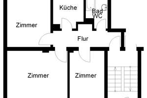 Frisch renovierte 3-Zimmer-Wohnung mit Balkon! – Kornstr. 43, 49088 Sonnenhügel, Osnabrück – Vorschaubild 2