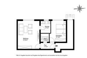 AIGNER - 2-Zimmer-Souterrainwohnung in begehrter Lage von Neuhausen-Nymphenburg – Die vollständige Adresse der Immobilie erhältst du vom Anbieter., 80637 Neuhausen, München – Vorschaubild 6