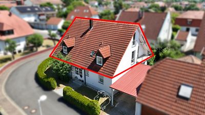 Großzügige Obergeschosswohnung mit Balkon, Gartenanteil & Ausbaureserve im Dachgeschoss