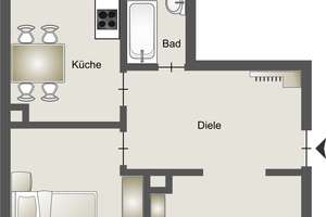 Zentral 2 Zimmer-Apartment mit Balkon – Mieter mit handwerklichem Talent gesucht – Schornstr. 2, 45128 Südviertel, Essen – Vorschaubild 14