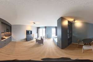 mio Suite Apartment: Vollmöbliertes 1-Zimmer-Apartment mit Designerküche, WLAN – Himmelgeister Straße 66a, 40225 Bilk, Düsseldorf – Vorschaubild 11