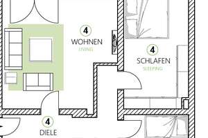 Neubauniveau nach Kernsanierung: 3,5-Zimmer-Wohnung mit Balkon und Fußbodenheizung – Braukämperhof 27, 45899 Beckhausen, Gelsenkirchen – Vorschaubild 8