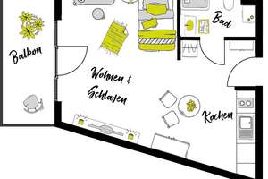 Möblierte Komfort XL-Apartments mit Balkon im "CAMPUS VILLAGE Neu-Ulm" – Von-Hünefeld-Straße 28-43, 89231 Neu-Ulm – Vorschaubild 14
