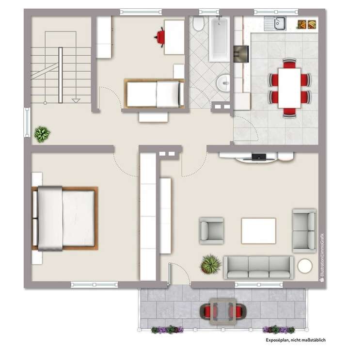 Grundriss, 1. Obergeschoss